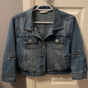 Women’s denim jacket button up by Highway Jeans size Large